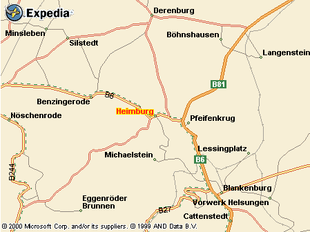 Sprung nach Expedia durch Klick