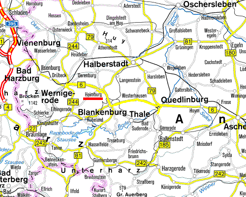 Heimburg between Bad Harzburg and Quedlinburg
